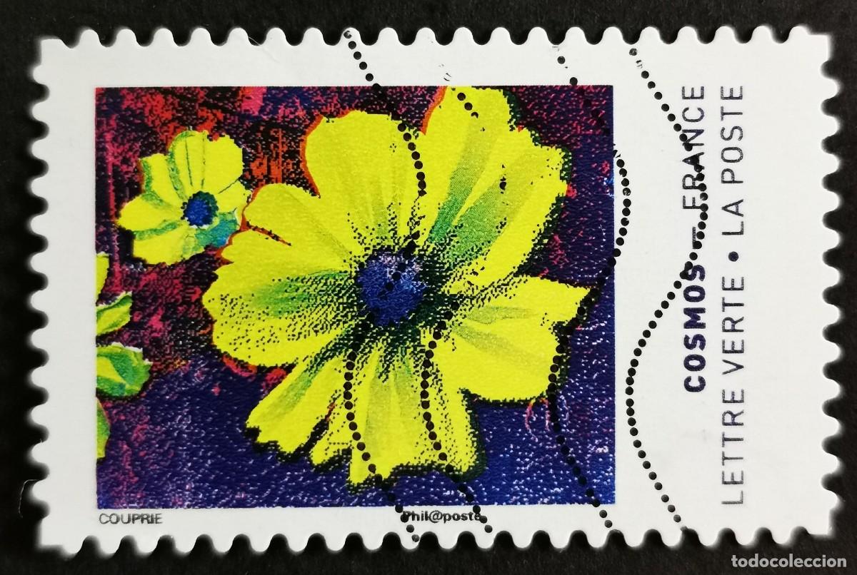 Sellos: Sello Francia 2020, Colores de la flor Cosmos Sin Valor Facial Michel: FR 7594