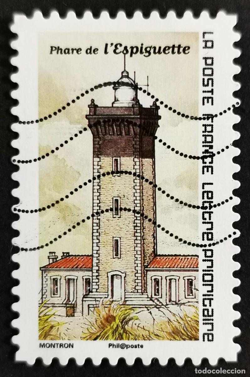 Sellos: Sello Francia 2020, Faros: Monumentos: Faro de L'Espiguettet, Sin Valor Facial, Michel: FR 7658