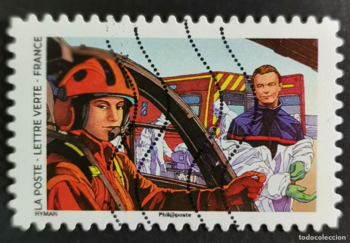 Sellos: Sello Francia 2020, COVID-19: Piloto de helic&oacute;ptero, Sin Valor Facial, Michel: FR 7665