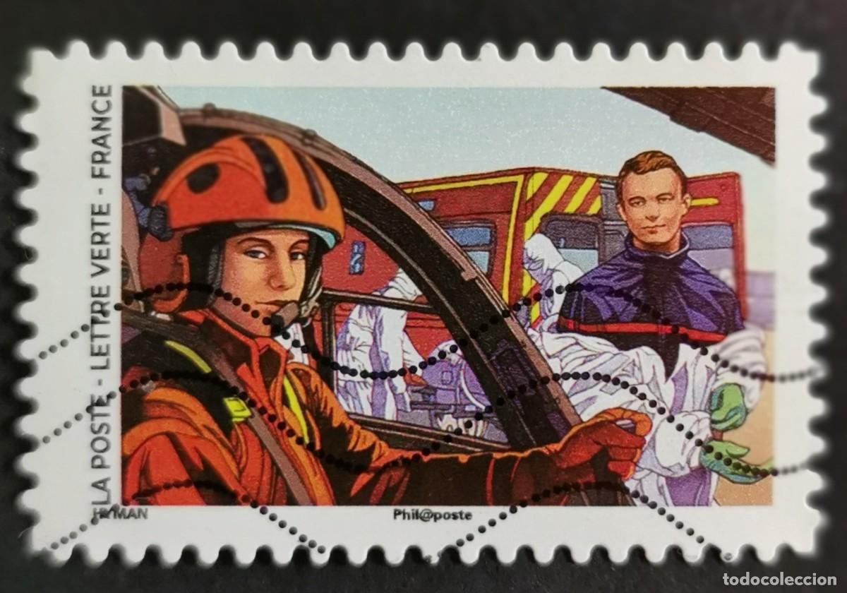 Sellos: Sello Francia 2020, COVID-19: Piloto de helic&oacute;ptero, Sin Valor Facial, Michel: FR 7665