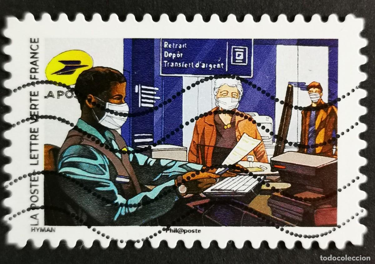Sellos: Sello Francia 2020, COVID-19: Empleado de correos, Sin Valor Facial, Michel: FR 7667