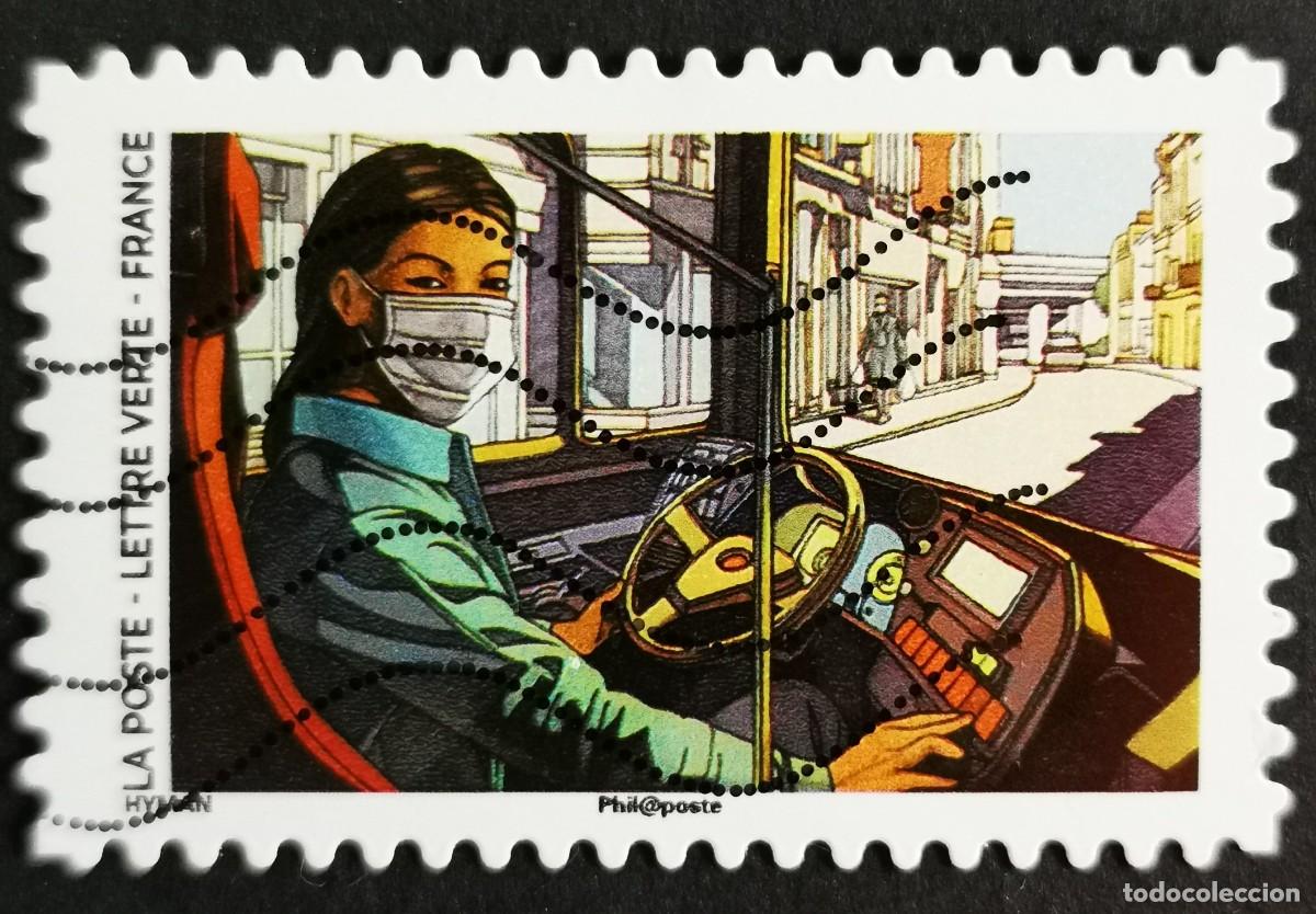 Sellos: Sello Francia 2020, COVID-19: Conductor de autob&uacute;s, Sin Valor Facial, Michel: FR 7669