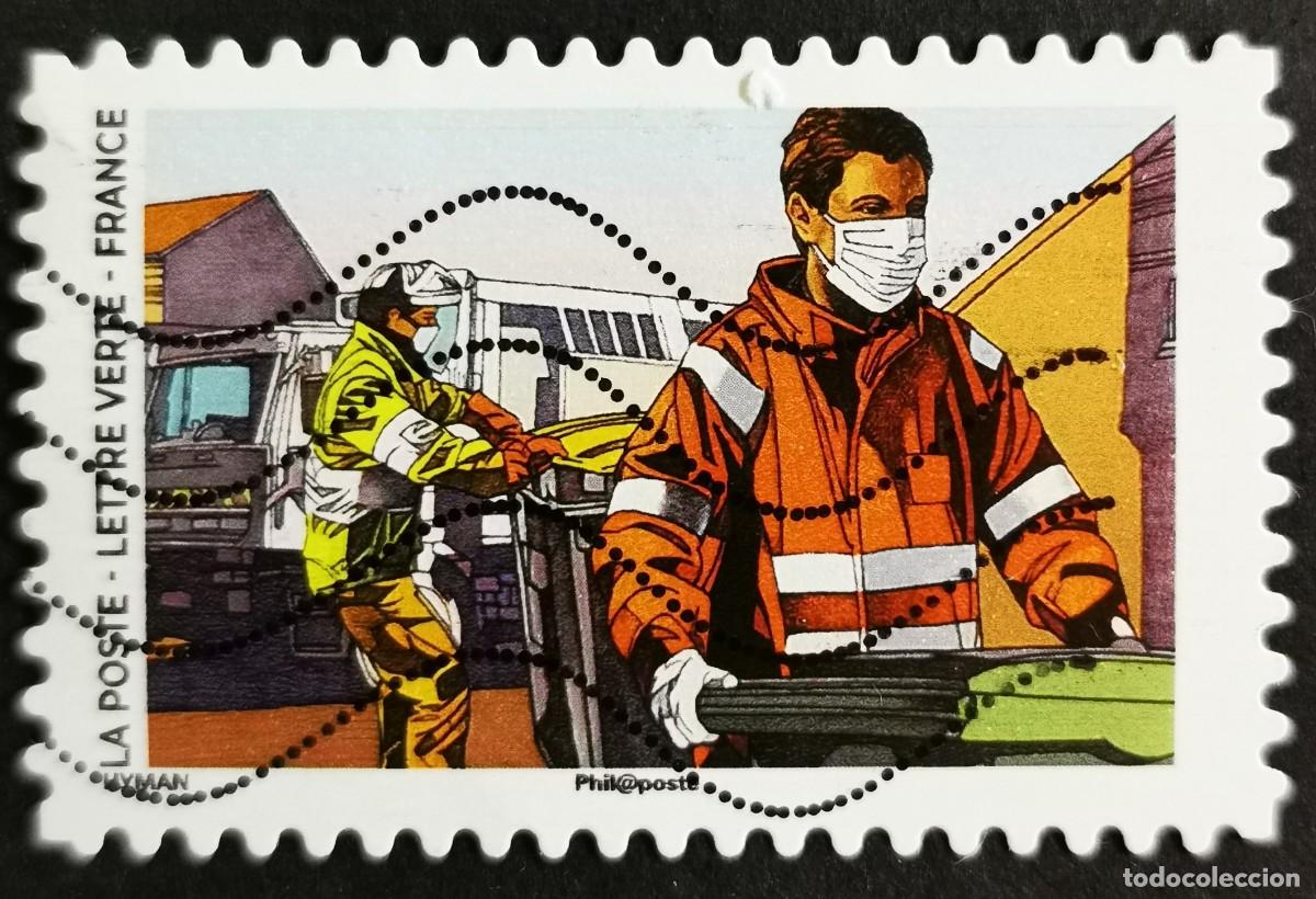 Sellos: Sello Francia 2020, COVID-19: Trabajadores de saneamiento, Sin Valor Facial, Michel: FR 7673