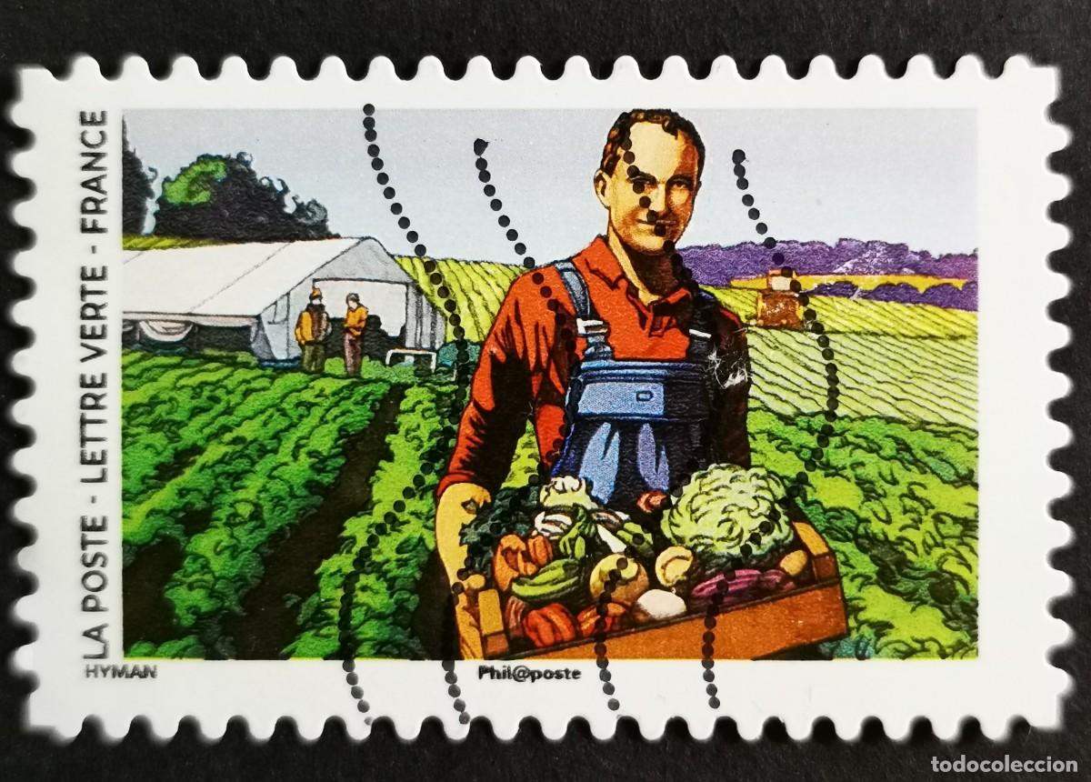 Sellos: Sello Francia 2020, COVID-19: Agricultor de hortalizas, Sin Valor Facial, Michel: FR 7675