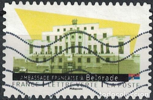 Sellos: Francia 2024 Oblit&eacute;r&eacute; Used Ambassade fran&ccedil;aise &agrave; Belgrade