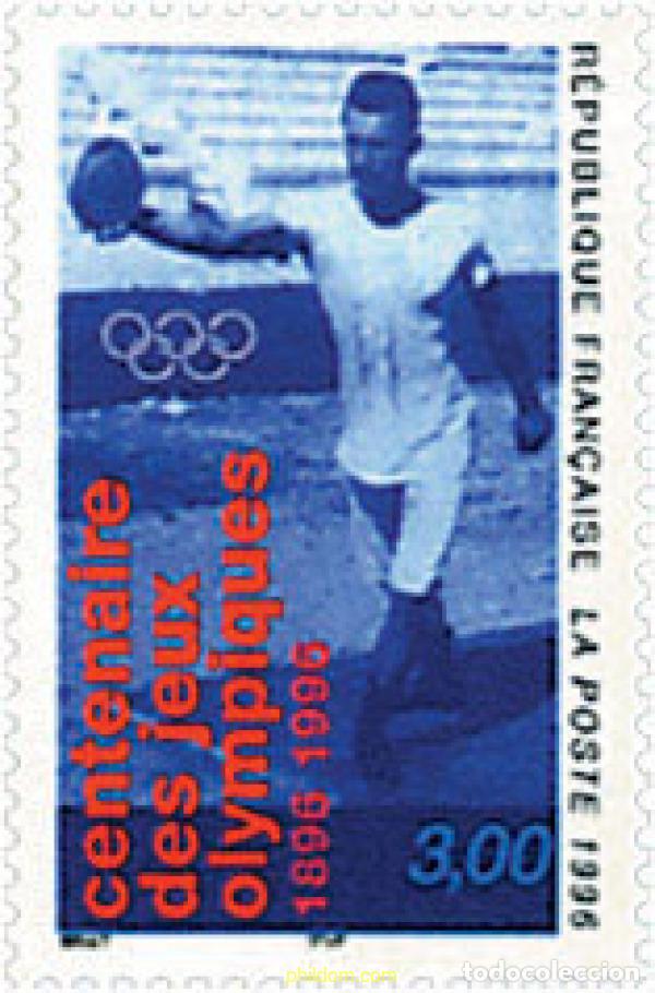 Sellos: 65899 MNH FRANCIA 1996 CENTENARIO DE LOS JUEGOS OLIMPICOS