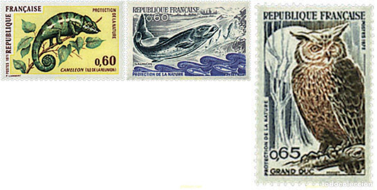 Sellos: 65629 MNH FRANCIA 1971 PROTECCION DE LA NATURALEZA