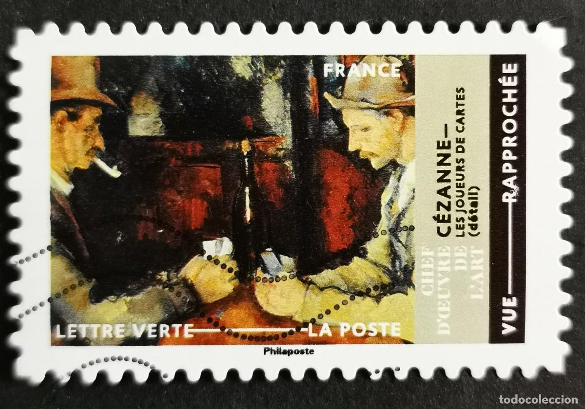 Sellos: Sello Francia 2022, Los jugadores de cartas (detalle) de Paul C&eacute;za, Sin Valor Facial Michel: FR 8276