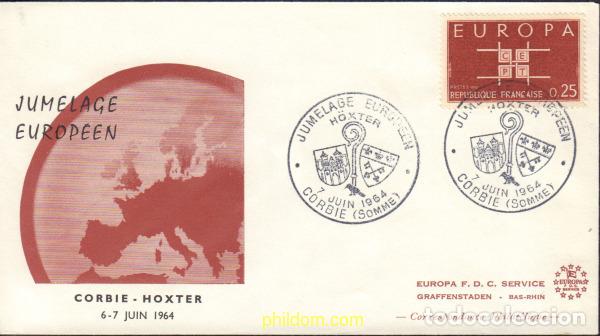 Sellos: 593799 MNH FRANCIA 1963 EUROPA CEPT. SIGLAS CEPT
