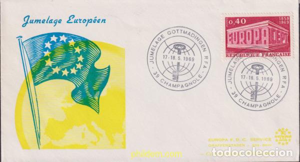 Sellos: 617653 MNH FRANCIA 1969 EUROPA CEPT. 10 ANIVERSARIO DE LA CEPT