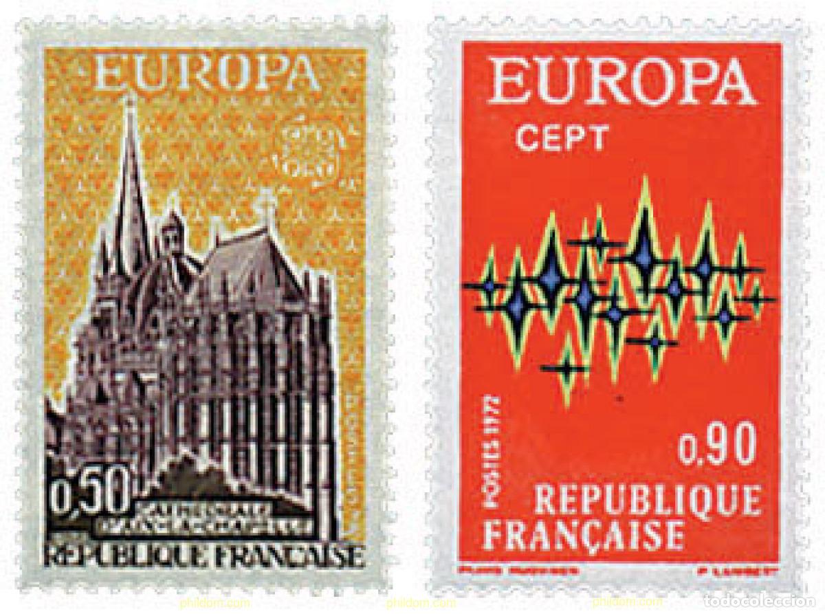 Sellos: 62219 MNH FRANCIA 1972 EUROPA CEPT. COMUNICACIONES