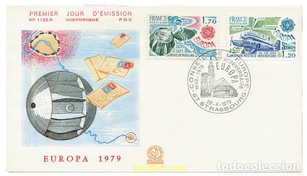 Sellos: 23840 MNH FRANCIA 1979 EUROPA CEPT. COMUNICACIONES