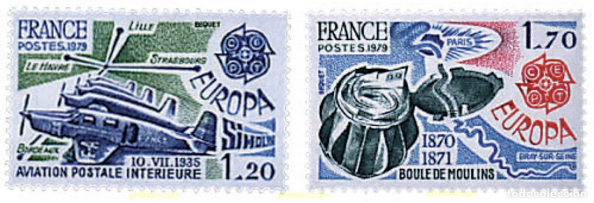 Sellos: 62376 MNH FRANCIA 1979 EUROPA CEPT. COMUNICACIONES