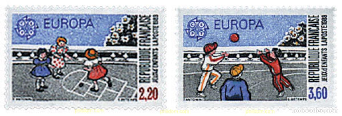 Sellos: 62725 MNH FRANCIA 1989 EUROPA CEPT. JUEGOS INFANTILES