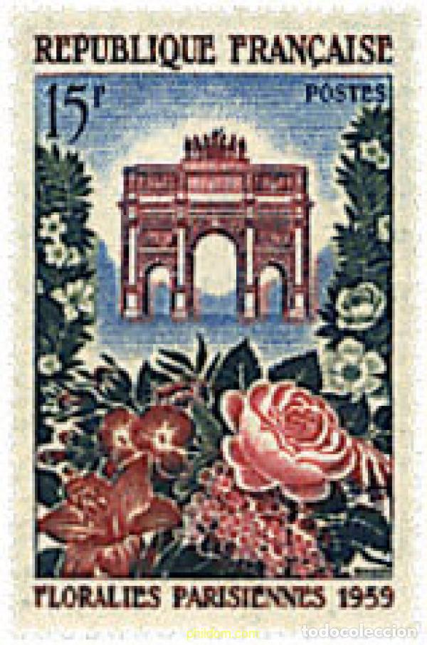 Sellos: 248610 HINGED FRANCIA 1959 FLORALIES PARISIENSES