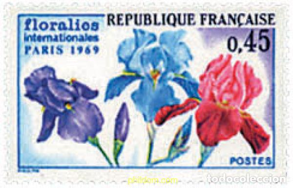 Sellos: 89305 MNH FRANCIA 1969 FLORALIES INTERNACIONALES EN PARIS