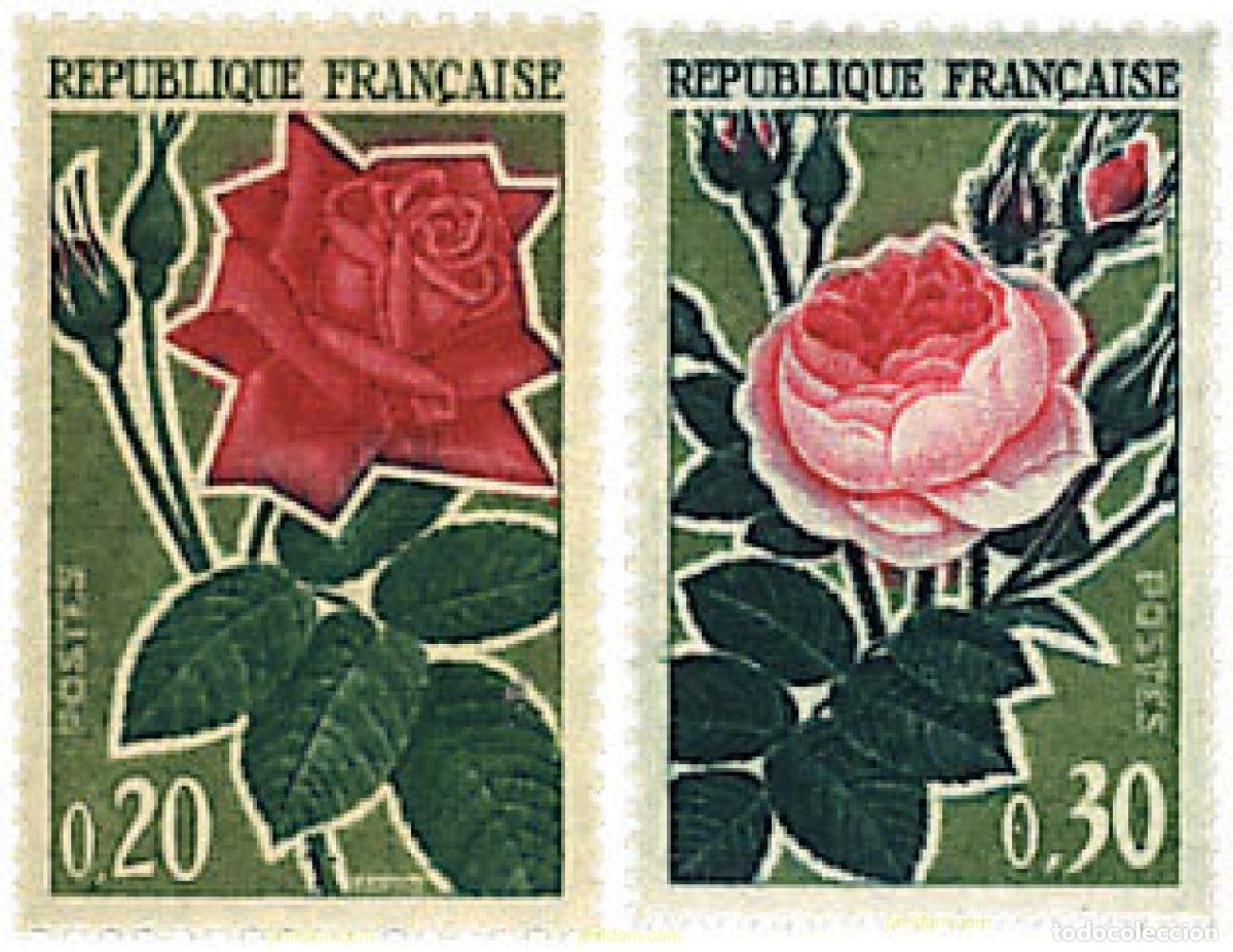Sellos: 89281 MNH FRANCIA 1962 ROSAS