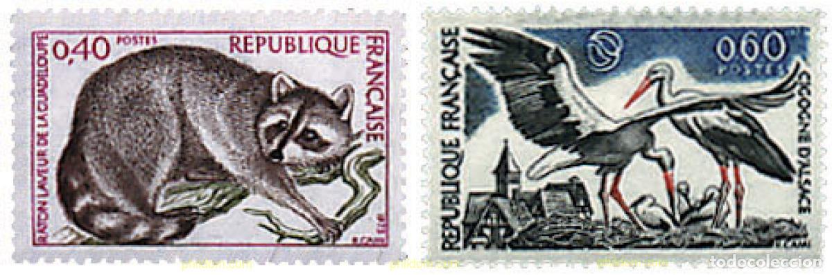 Sellos: 214404 MNH FRANCIA 1973 PROTECCION DE LA NATURALEZA