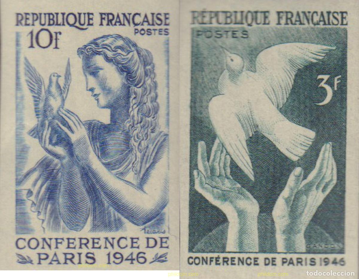Sellos: 20724 MNH FRANCIA 1946 CONFERENCIA DE LA PAZ EN PARIS
