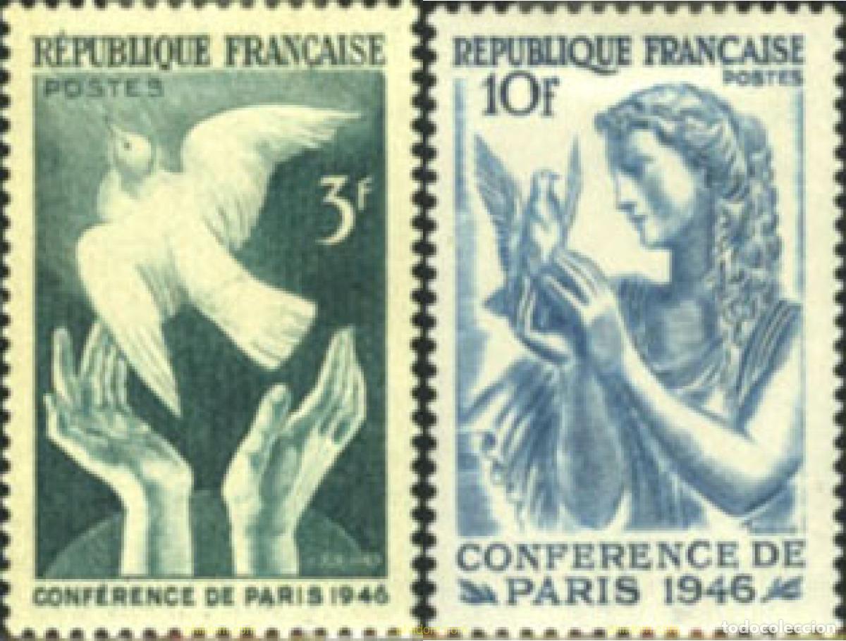 Sellos: 46488 MNH FRANCIA 1946 CONFERENCIA DE LA PAZ EN PARIS