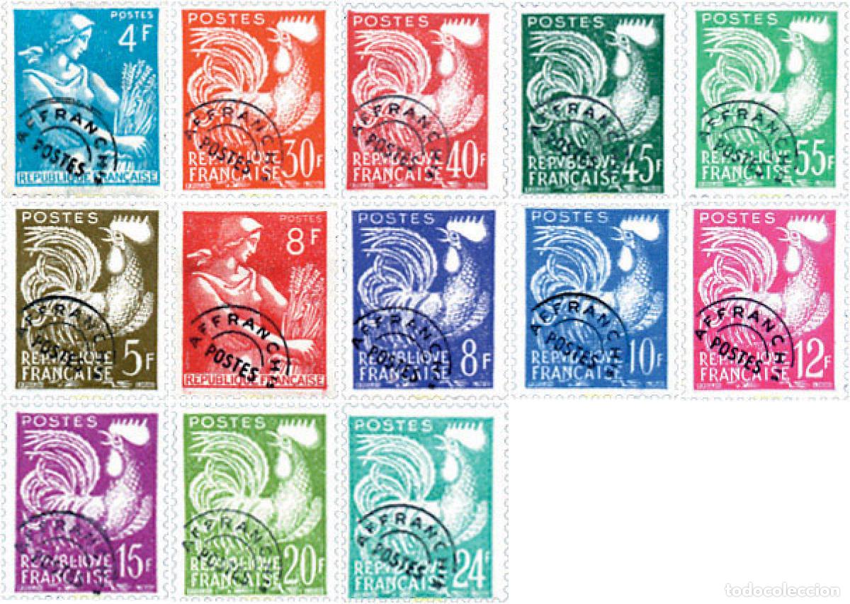 Sellos: 370022 HINGED FRANCIA 1953 SEMBRADORA Y GALLO