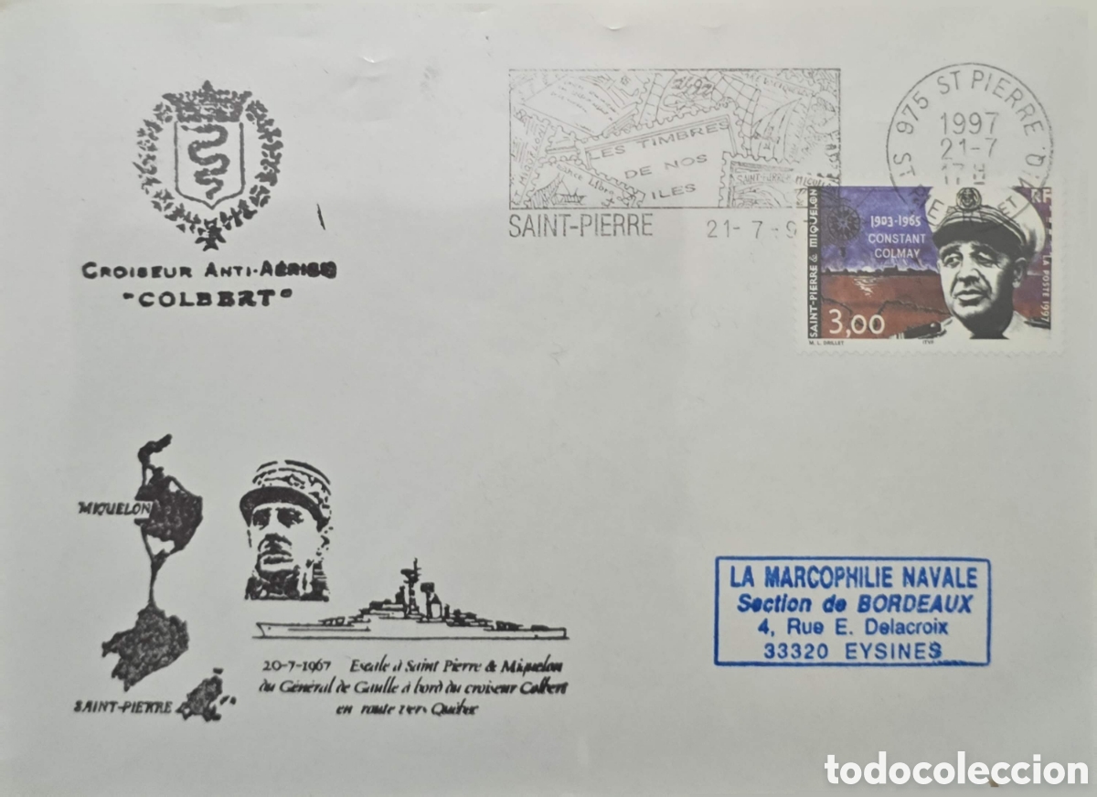 Sellos: CA)Saint Peter and Miquelon (French Overseas Territory) 1997 (specifically 21 July 1997, as indicate