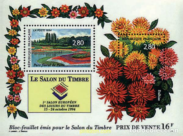 Sellos: 89322 MNH FRANCIA 1994 PRIMER SALON EUROPEO DEL SELLO