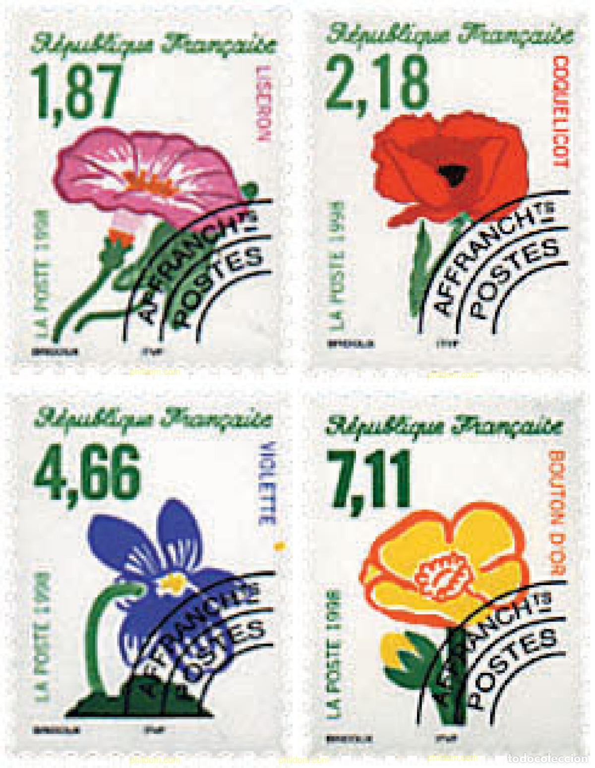 Sellos: 89329 MNH FRANCIA 1998 FLORES SILVESTRES