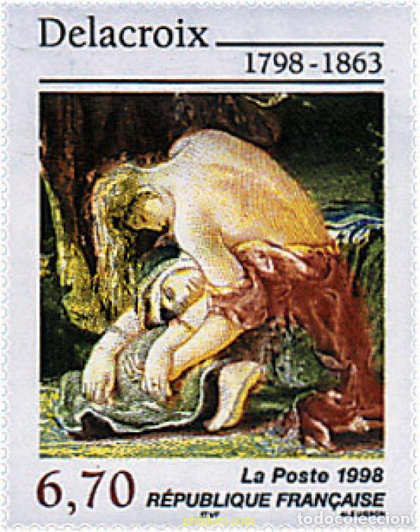 Sellos: 53437 MNH FRANCIA 1998 BICENTENARIO DEL PINTOR E. DELACROIX