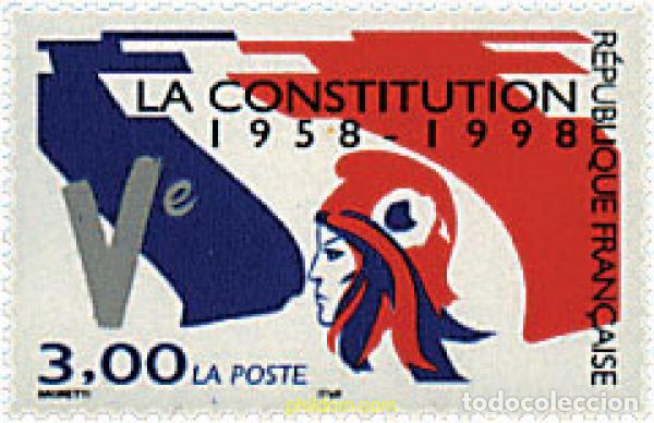 Sellos: 53421 MNH FRANCIA 1998 40 ANIVERSARIO DE LA CONSTITUCION DE LA V REPUBLICA