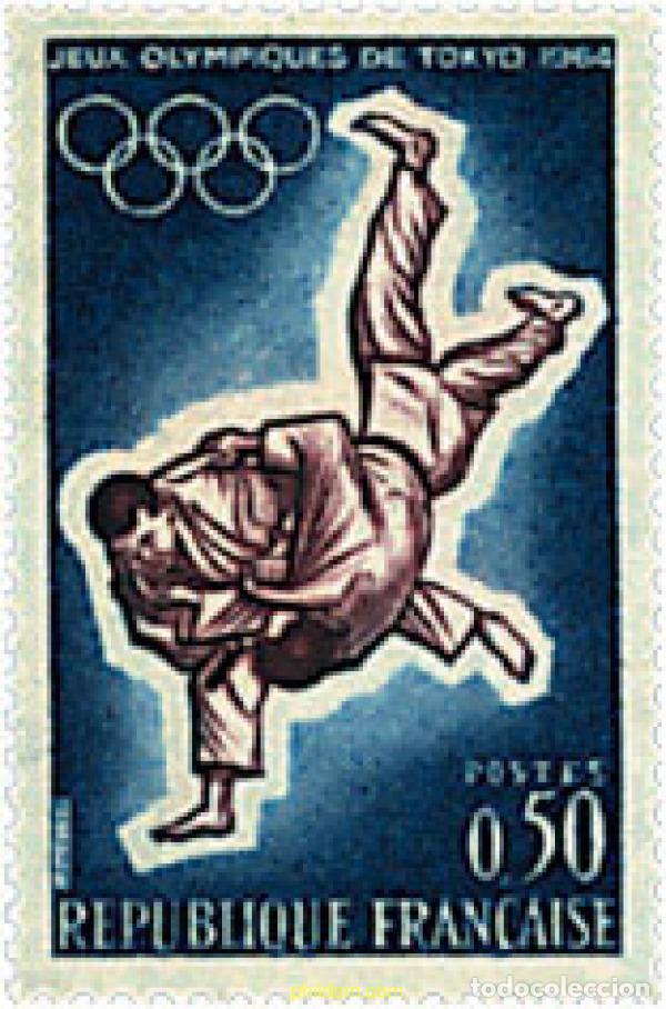 Sellos: 88246 MNH FRANCIA 1964 18 JUEGOS OLIMPICOS VERANO TOKIO 1964