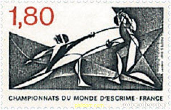 Sellos: 65784 MNH FRANCIA 1981 CAMPEONATO DEL MUNDO DE ESGRIMA