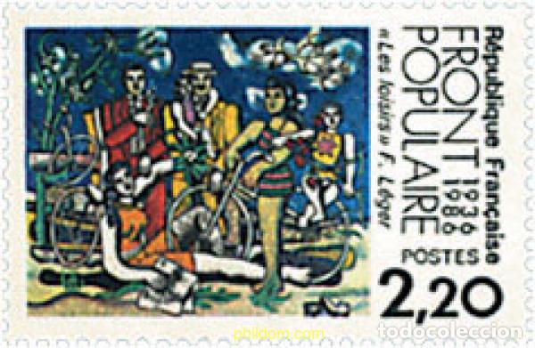 Sellos: 80693 MNH FRANCIA 1986 50 ANIVERSARIO DEL FRENTE POPULAR