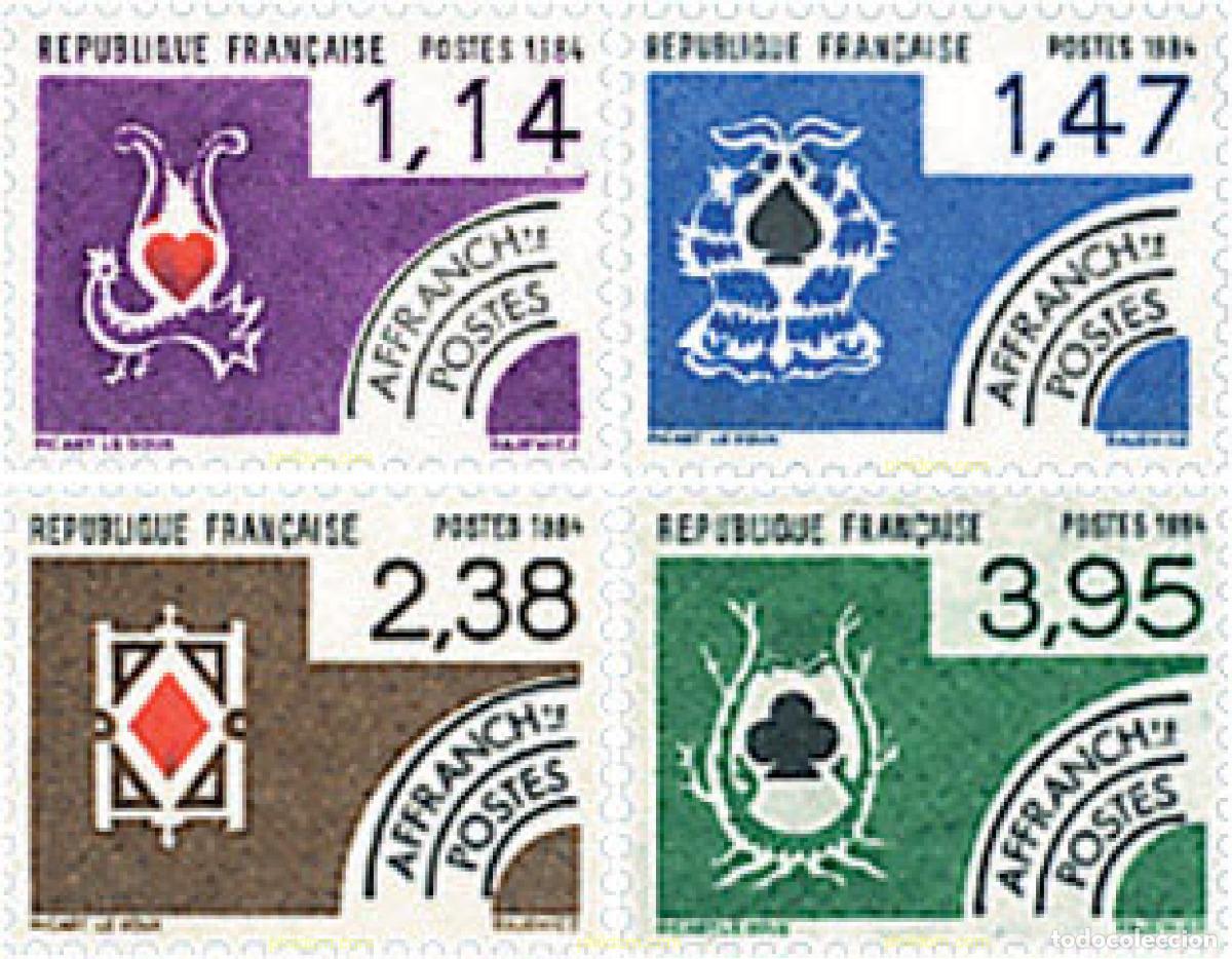 Sellos: 88296 MNH FRANCIA 1984 PALOS DE LA BARAJA