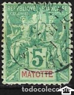 Sellos: Mayotte 1892 - Mi 4 - YT 4 - Tipo &rdquo; Grupo &rdquo;