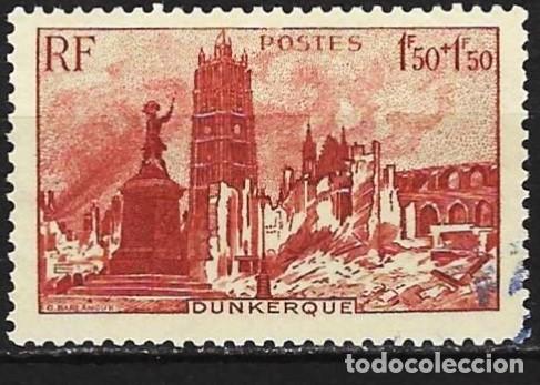 Sellos: Francia 1945 - Mi 736 - YT 744 - Dunkerque