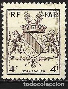 Selos: Francia 1945 - Mi 708 - YT 735 - Escudo de armas de Strasburgo