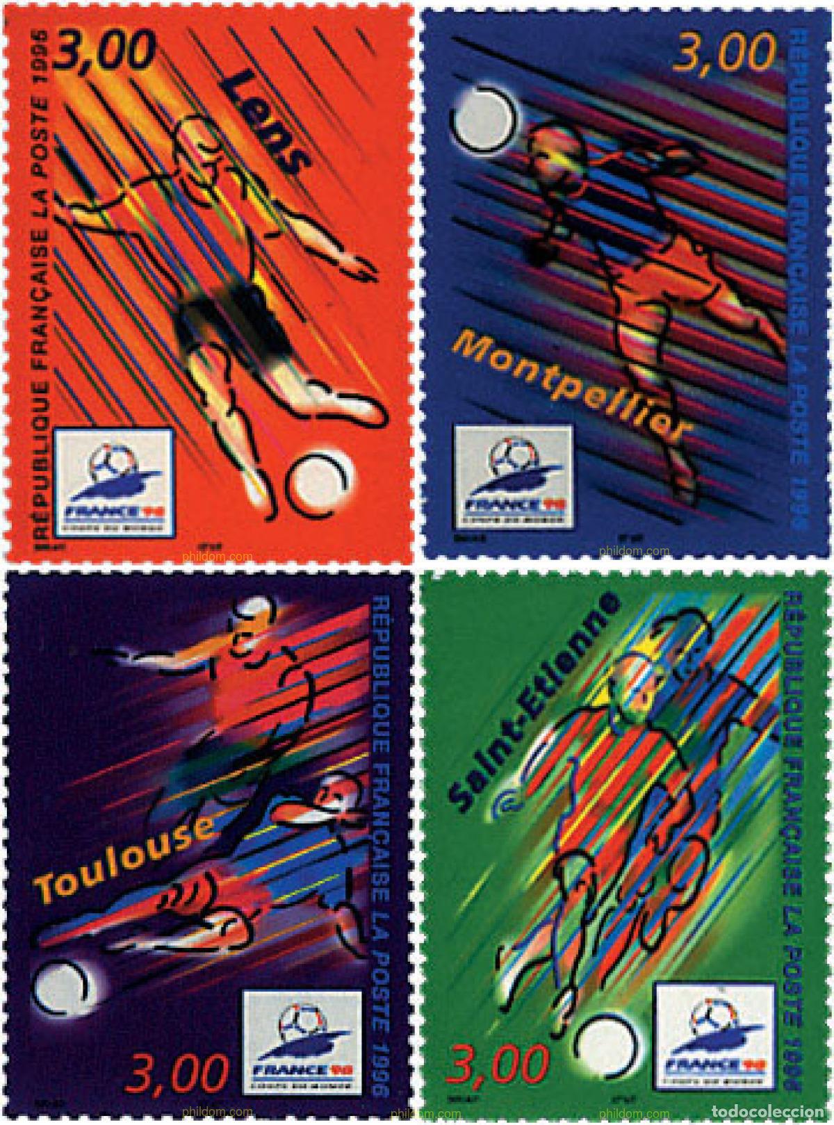 Sellos: 65900 MNH FRANCIA 1996 COPA DEL MUNDO DE FUTBOL. FRANCIA-98