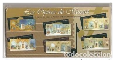 Sellos: Francia 2006 - Bloque filat&eacute;lico de recuerdos n&uacute;m. 7 a 12 &oacute;peras Wolfgang Mozart