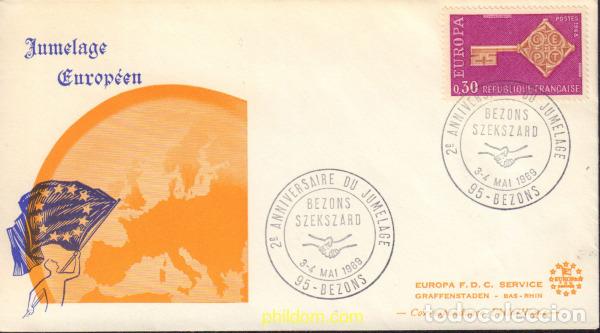 Sellos: 593792 MNH FRANCIA 1968 EUROPA CEPT 1968 - LLAVE DORADA