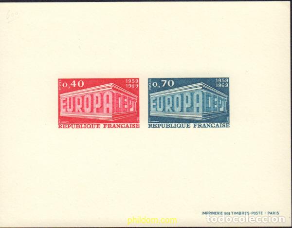 Sellos: 4344 MNH FRANCIA 1969 EUROPA CEPT. 10 ANIVERSARIO DE LA CEPT