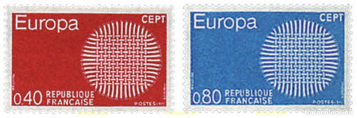 Sellos: 62192 MNH FRANCIA 1970 EUROPA CEPT. SOL FLAMANTE