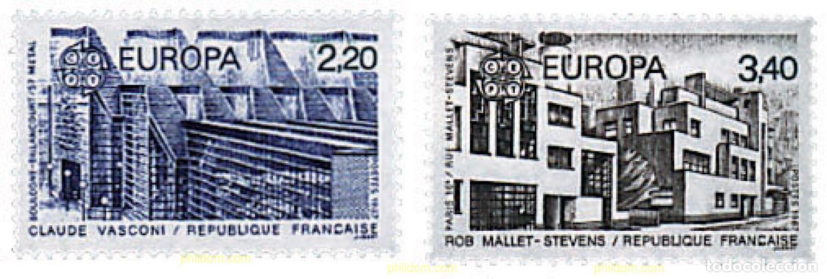 Sellos: 62657 MNH FRANCIA 1987 EUROPA CEPT. ARQUITECTURA MODERNA