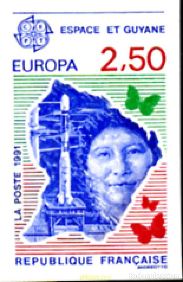 Sellos: 247725 MNH FRANCIA 1991 EUROPA CEPT. TELECOMUNICACIONES