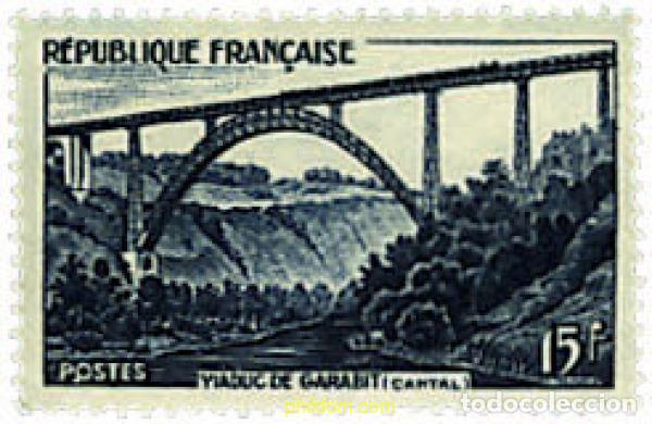 Sellos: 247221 HINGED FRANCIA 1952 70 ANIVERSARIO DEL VIADUCTO DE GARABIT