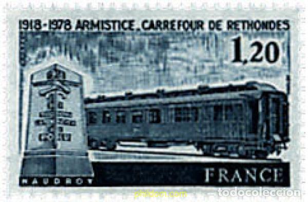 Sellos: 59727 MNH FRANCIA 1978 60 ANIVERSARIO DEL ARMISTICIO EN RETHONDES