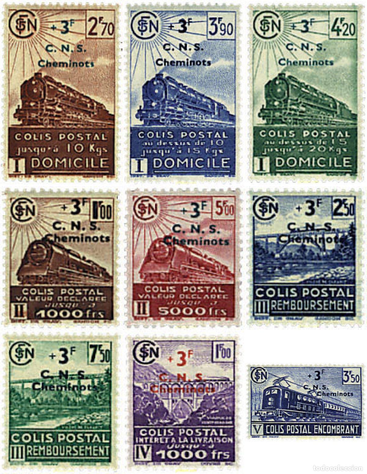 Sellos: 88097 MNH FRANCIA 1942 PRO COMITE NACIONAL FERROVIARIO