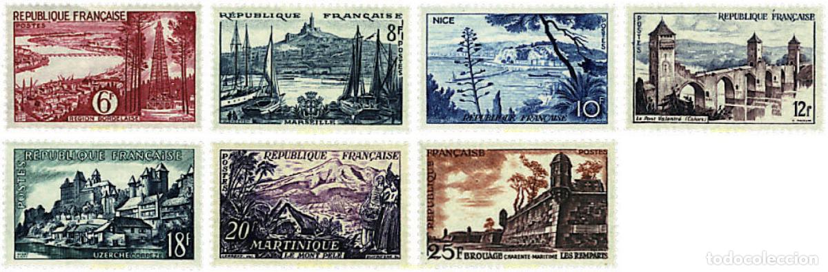 Sellos: 375594 HINGED FRANCIA 1955 PAISAJES