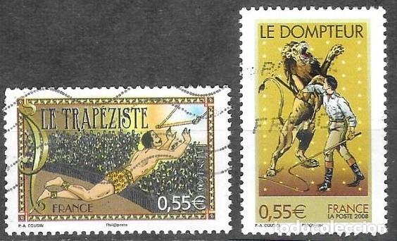 Sellos: SELLOS USADOS DE FRANCIA 2008, YT 4216 + 4218