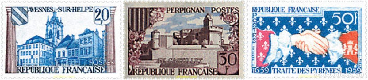 Sellos: 89351 MNH FRANCIA 1959 300 ANIVERSARIO DEL TRATADO DE LOS PIRINEOS